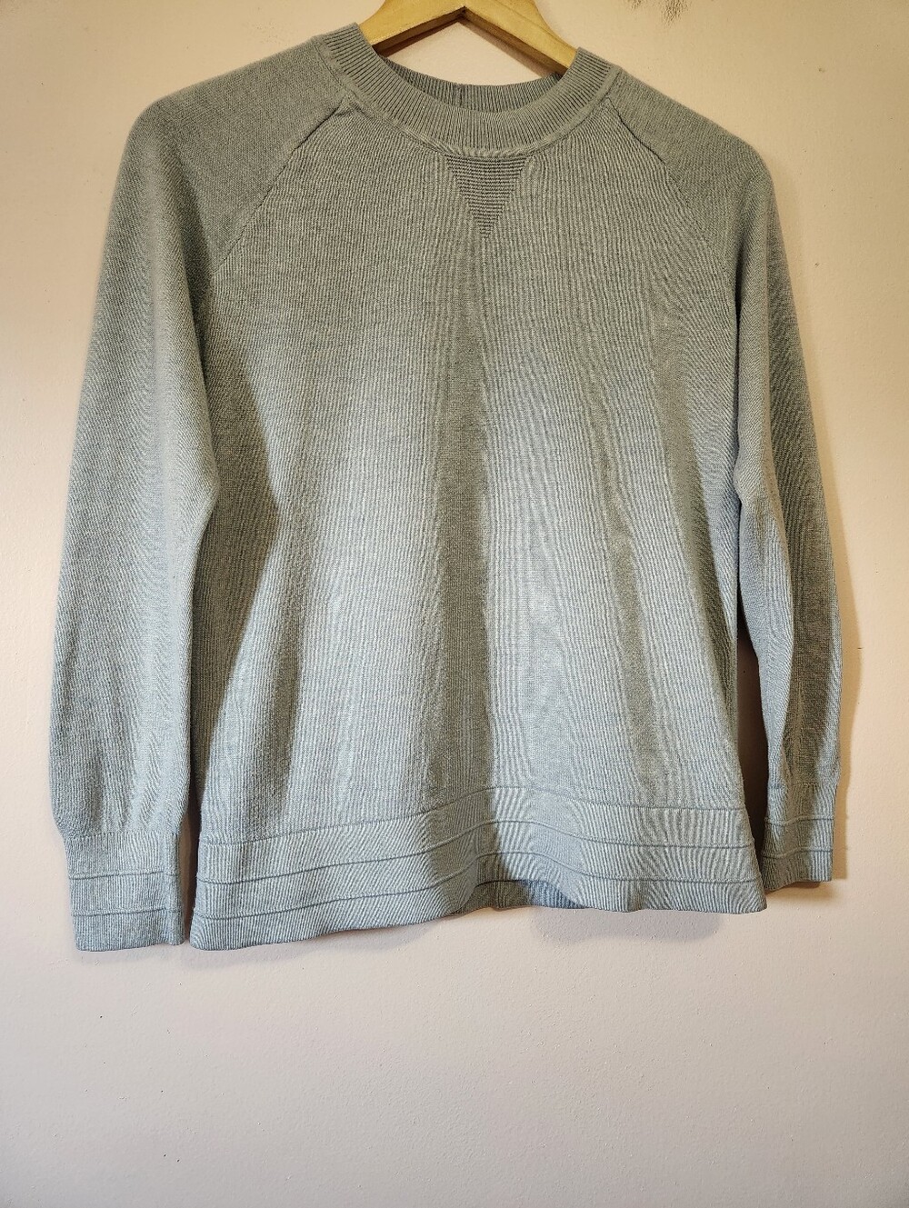 Lululemon Sit In Stillness Cashmere Blend Crewneck Sweater Heathered Blue Size M
